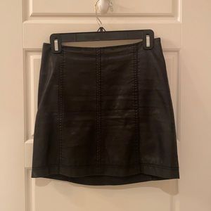 Free people leather skirt